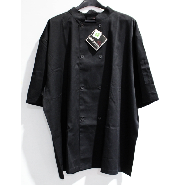 NEW SHORT SLEEVE BLACKWOOD CHEF BASICS JACKET - BLK