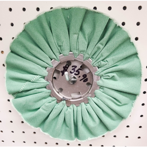 NEW 10" ALUMINUM POLISHING WHEEL (GREEN)