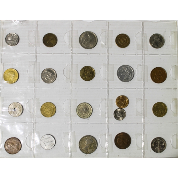 LOT OF 20 WORLD COLLECTIBLE COINS