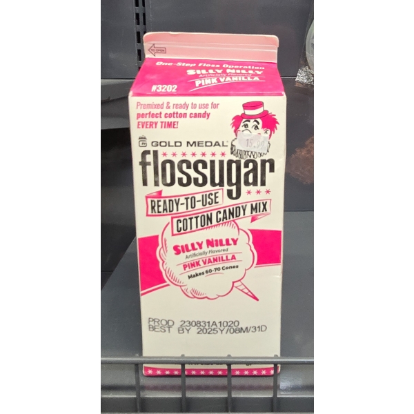 3.25LB GOLD MEDAL FLOSSUGER PINK VANILLA COTTON CANDY MIX 