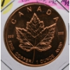 Image 1 : .999 FINE COPPER MAPLE LEAF 1OZ COIN