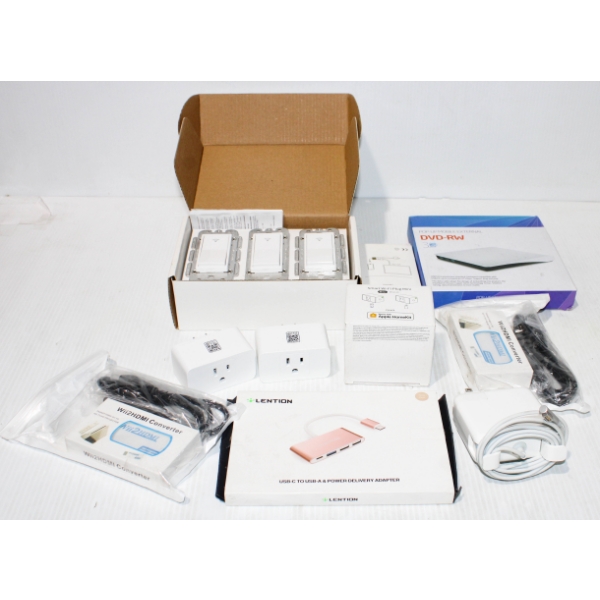 ASST. SMART LIGHT SWITCHES & PLUG INS ETC.