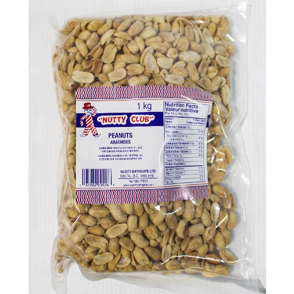 NUTTY CLUB PEANUTS - 1KG PACK