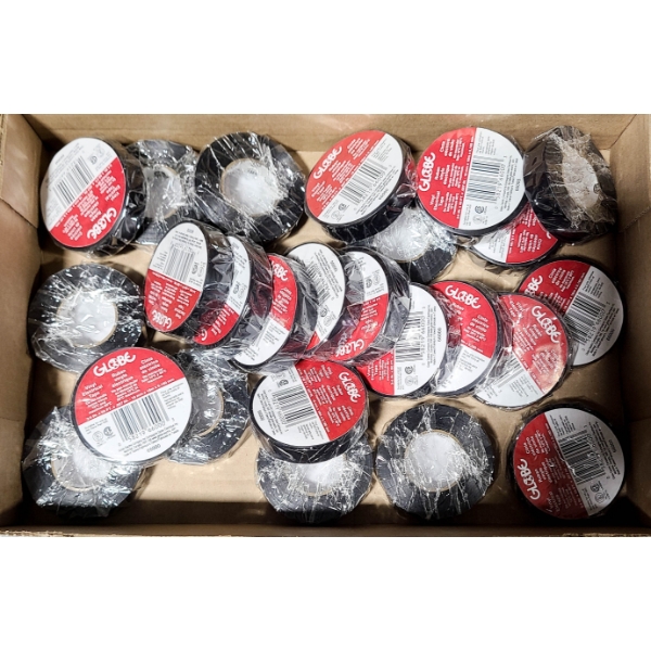 25 X GLOBE 3/4" X 60FT VINYL ELECTRICAL TAPE