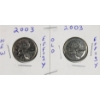 Image 1 : 2 CANADA 2003 QUARTERS NEW & OLD EFFIGY