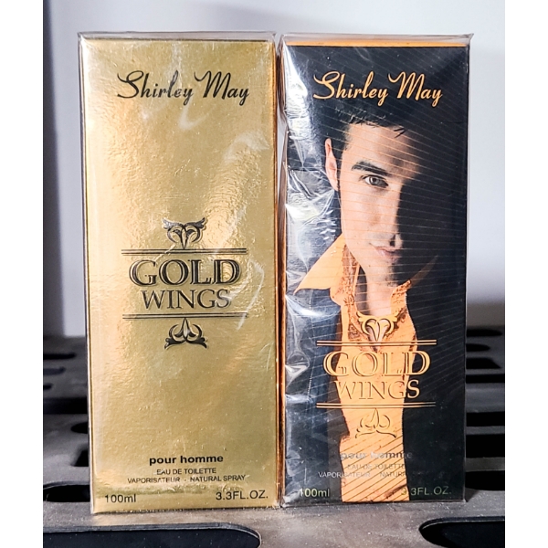 2 SHIRLEY MAY GOLD WINGS EAU DE TOILETTE FOR MEN 
