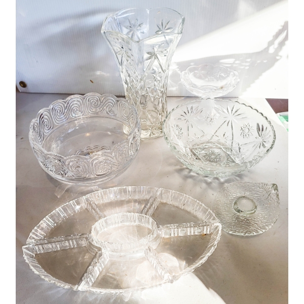 TIFFANY & CO. LOUIS COMFORT CRYSTAL BOWL ETC.