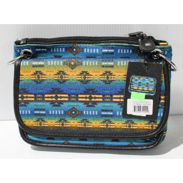NEW WOMEN'S FLEECE BAG - BLUE / MULTI COLOR