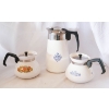 Image 1 : THREE VINT. CORNING WARE COFFEE & TEA POTS
