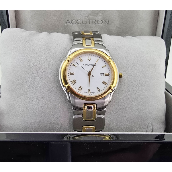 ACCUTRON MENS TWO TONE WRIST WATCH