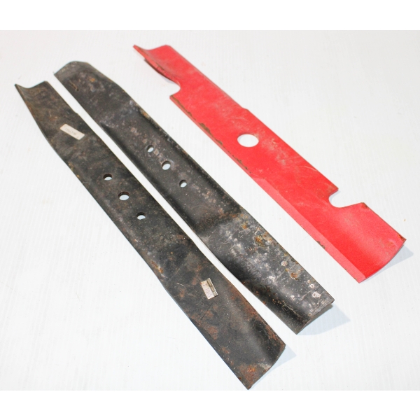 2 NEW 17.5" AND 1 NEW 16" LAWN MOWER BLADES