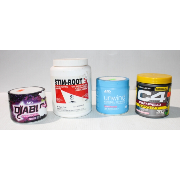 ASST. HEALTH DRINK POWDERS - STRESS SUPPORT ETC.