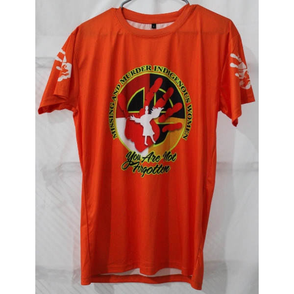 NEW MISSING & MURDERED INDIGENOUS WOMEN T-SHIRT - L