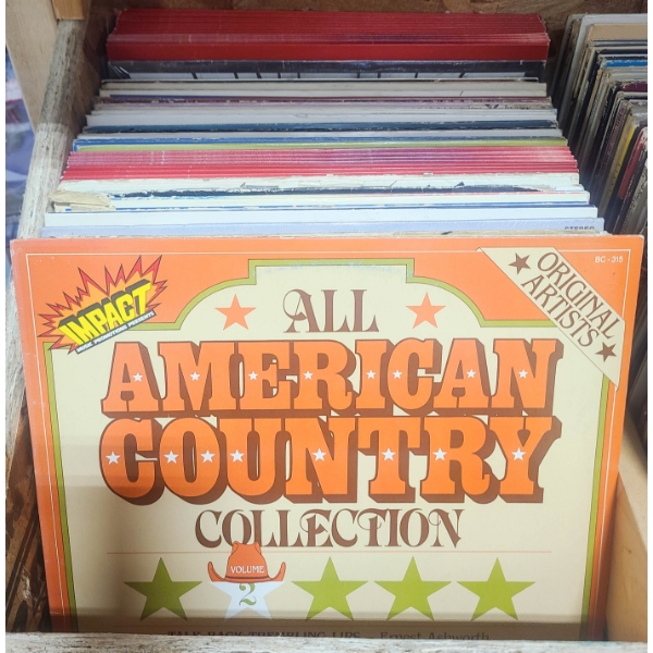 50+ VINTAGE ESTATE LP RECORDS ALL AMERICAN COUNTRY ETC.