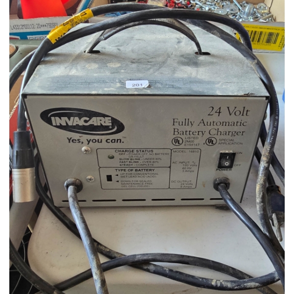 INVACARE 24V FULLY AUTOMATIC BATTERY CHARGER