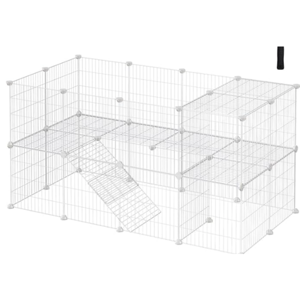 NEW SONGMICS GUINEA PIG RUN / PLAYPEN - ULPC03W