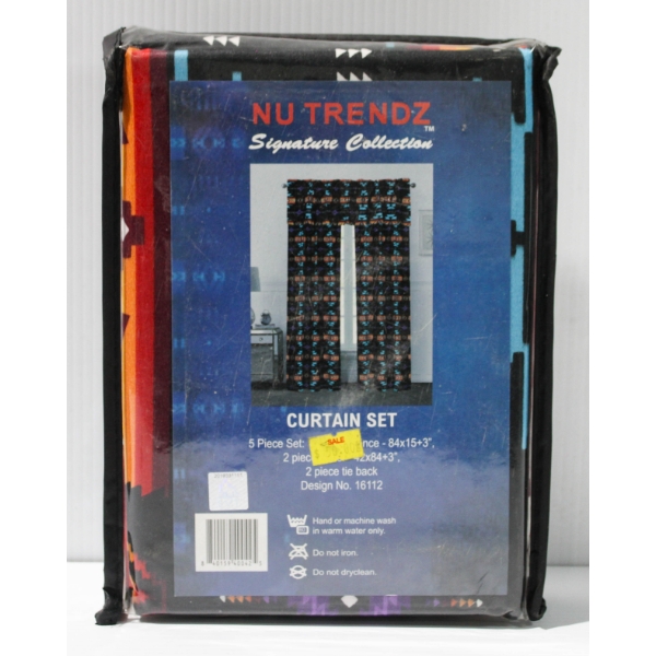  5PCS NEW NU TRENDZ CURTAIN SET (C)