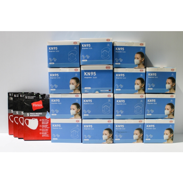 300 KN95 FACE MASKS ETC.