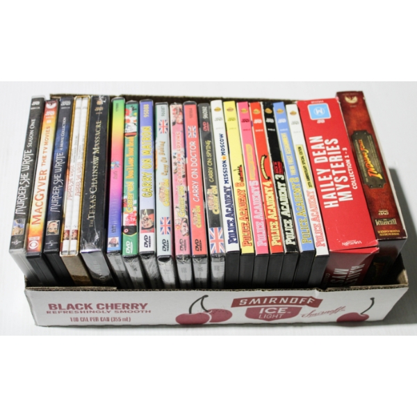 ASSORT. NEW AND USED DVD SETS & MOVIES