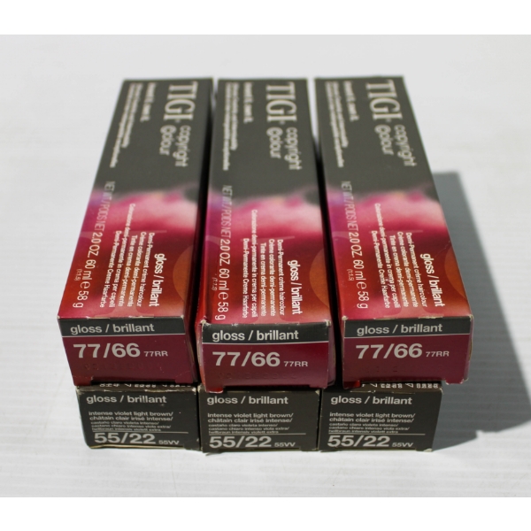 6 TIGI C. COLOR DEMI-PERMANENT PRO. HAIRCOLOR CREAM