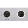 Image 2 : TWO COLOURED CANADIAN POPPY 25 CENTS