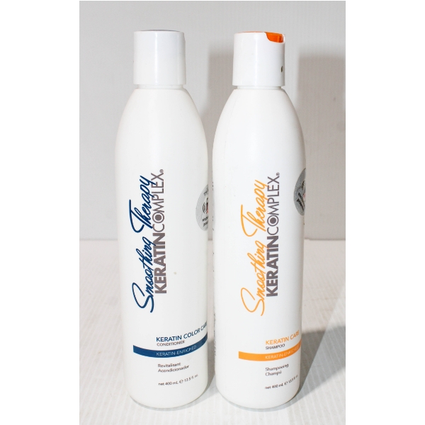 2 KERATIN HAIR PROD. - KERATIN CARE SHAMPOO & COLOR CARE CONDITIONER