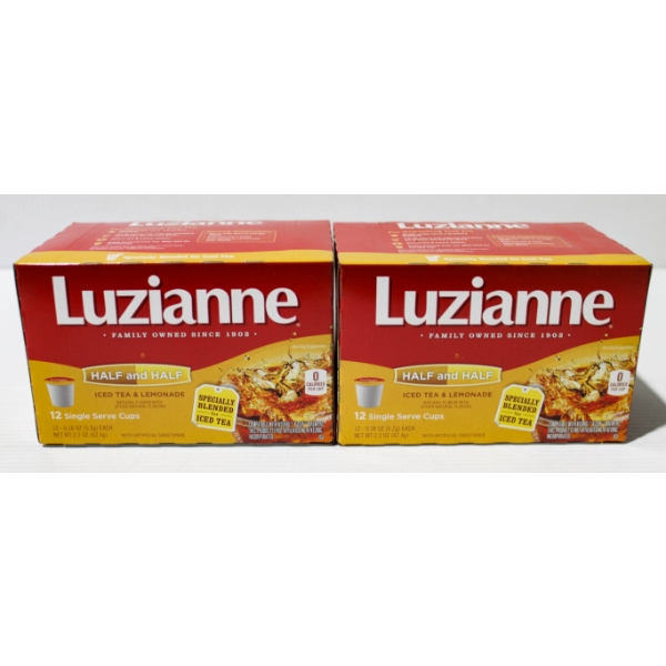 2 X 12 LUZIANNA HALF & HALF ICED TEA & LEMONADE K-CUP PODS