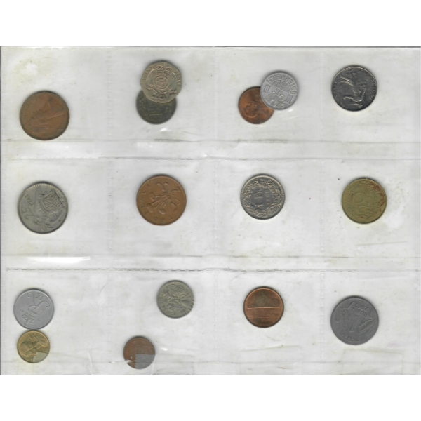 16 ASSORT. WORLD COLLECTIBLE COINS