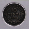 Image 1 : 1941 "E" NEWFOUNDLAND SILVER 10 CENT