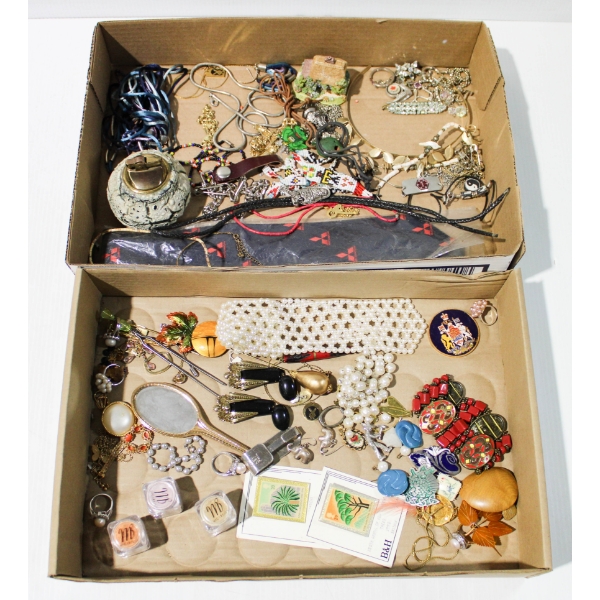 ASSORT. ESTATE COSTUME JEWELRY AND MORE