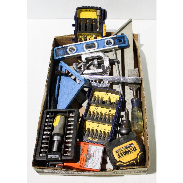 ASST HAND TOOLS BITS ETC.