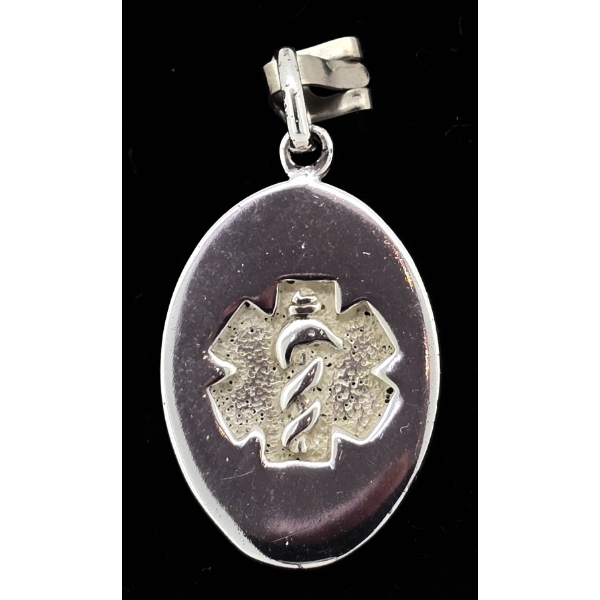 .925 SILVER MEDICAL ALERT PENDANT