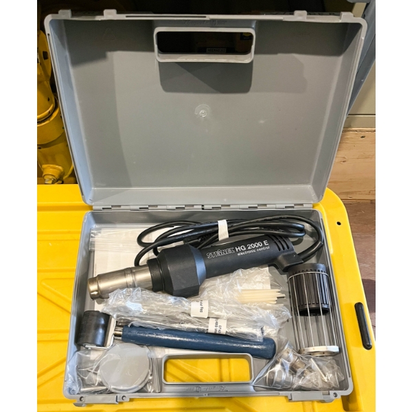 STEINEL HG 2000 E PLASTIC WELDER W/ ACCESSORIES 