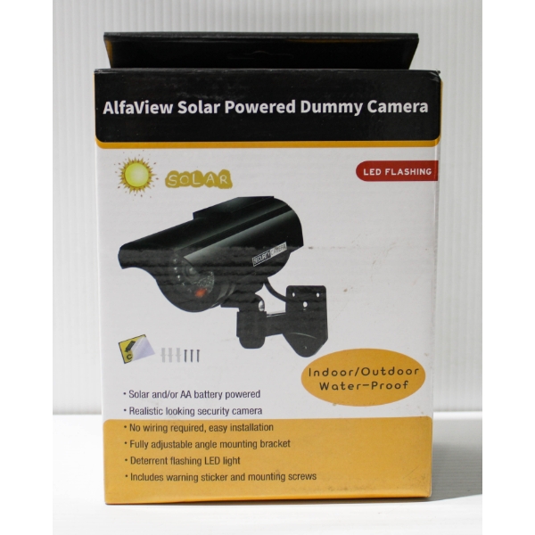 SOLAR POWER DUMMY SURVEILLANCE / CCTV CAMERA