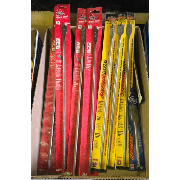 ASSORT. WOOD BORING DRILL BITS