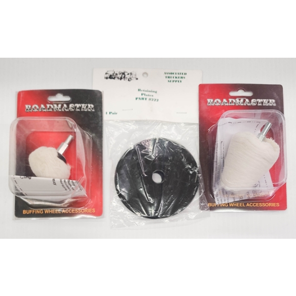 2 ROADMASTER ALUMINUM BUFFING WHEELS & ACCESSORIES