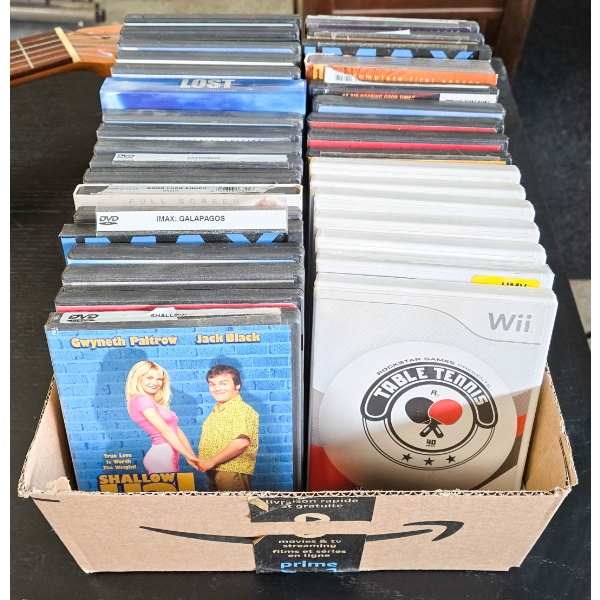 ASSORT. DVDS, WII GAMES & IMAX MOVIES