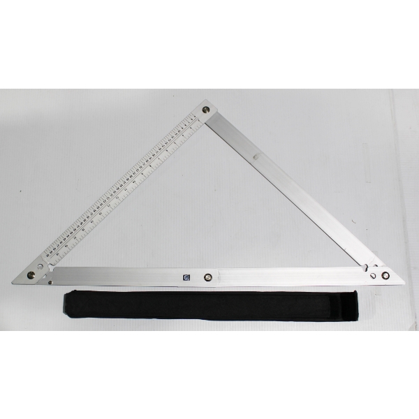 20" METAL FOLDING TRIANGLE RULER W/ CASE