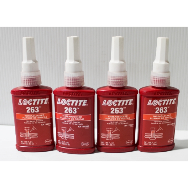 4 X 50ML LOCTITE 263 THREADLOCKER - HIGH STR. PRIMERLESS