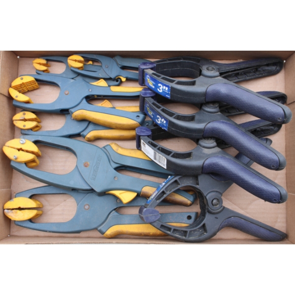 10 MASTERCRAFT & TOOL TECH RATCHETING CLAMPS ETC.
