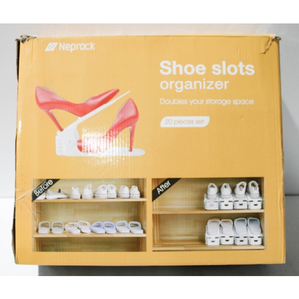 20PC NEPROCK SHOE SLOTS ORGANIZER 