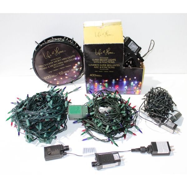 5 HOLIDAY STRING LIGHTS - TESTED