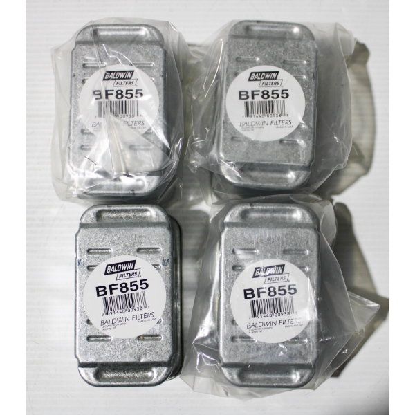 FOUR NEW BALDWIN MODEL 75 FUEL FILTERS BF855