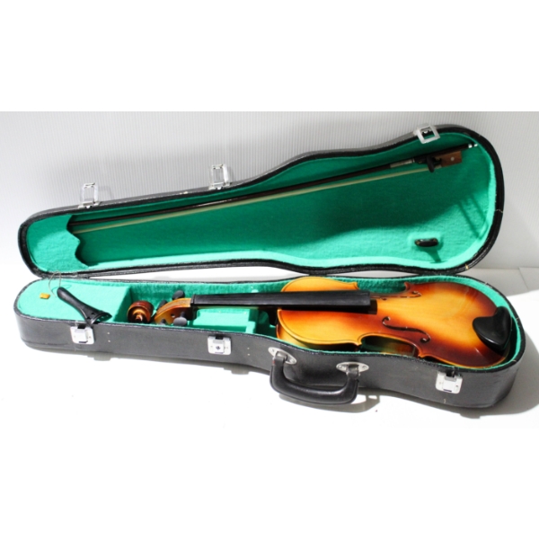 UNSTRINGED VIOLIN W/ CASE AND ACCESSORIES
