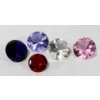 Image 1 : SET OF 5 LARGE CRYSTAL - VARIOUS COLORS