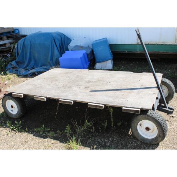 METAL 4 WHEEL QUAD TRAILER - 4 FT X 8 FT