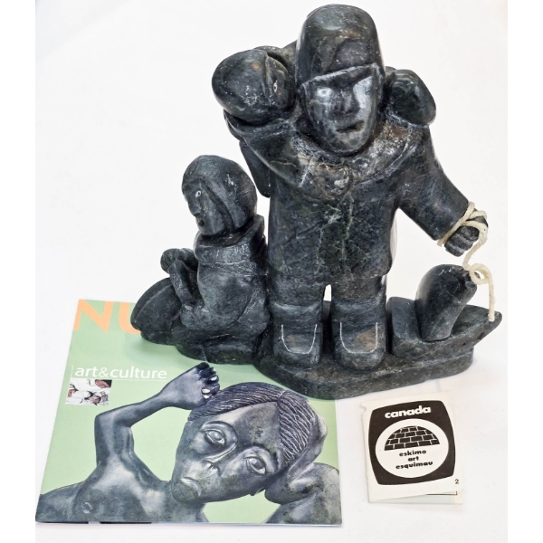 NEW ESKIMO ART SOAPSTONE SCULPTURE 