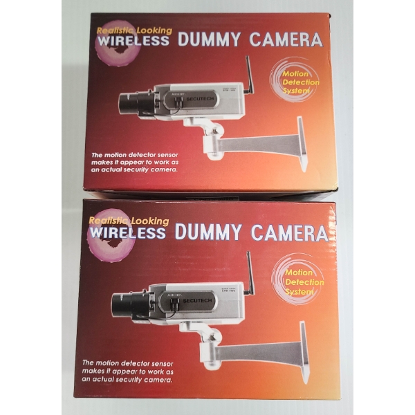 2 WIRELESS DUMMY SECURITY CAMERAS