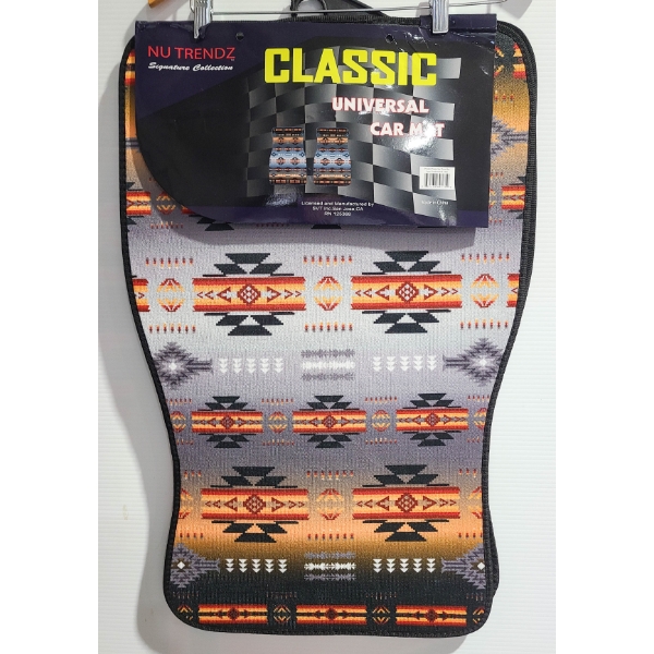  NEW 2PC NU TRENDZ UNIVERSAL CAR FLOOR MATS - CLASSIC