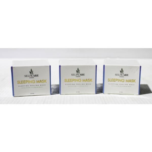 3 X 50ML NEW SELFCARE EXFOLIATING SLEEPING FACE MASK